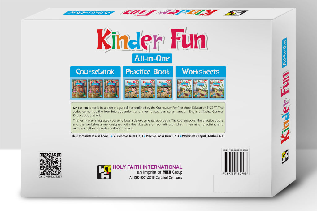 HFi Kinder Fun All-In-One Series, Lkg Kit Box (Set Of 9 Books