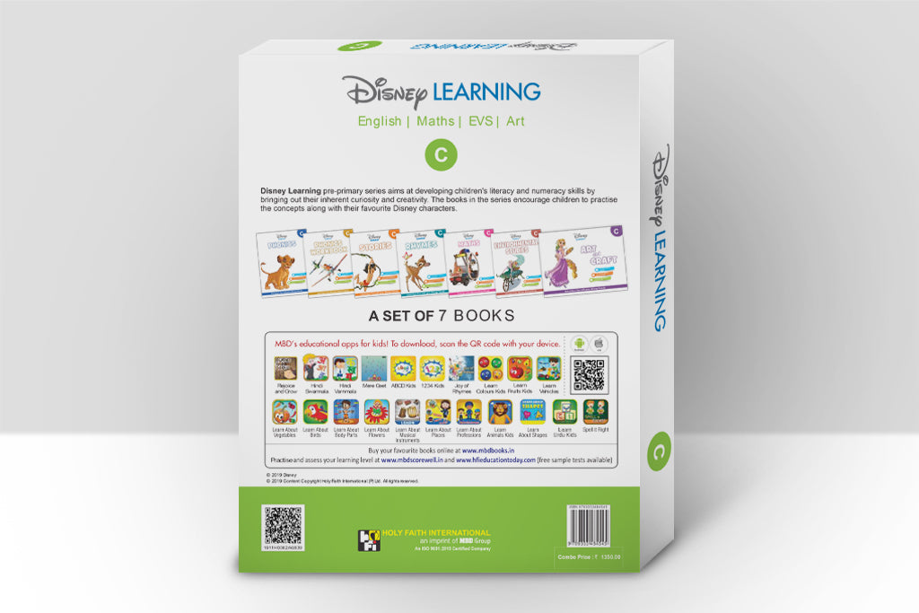 Disney learning Pre1 〜2 マイヤペン対応版 HF Disney Learning Combo Kit-C (For Ukg) - (Without Hindi) – MBD Books