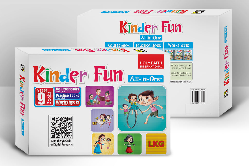 HFi Kinder Fun All-In-One Series, Lkg Kit Box (Set Of 9 Books