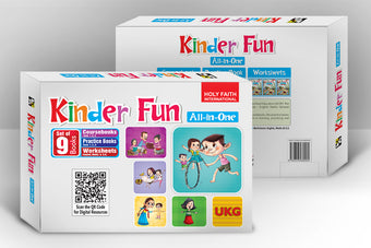 HFi Kinder Fun All-In-One Series, Ukg Kit Box (Set Of 9 Books) Combo Price