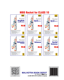 MBD Rocket CBSE Sample Question Papers Class 10 English, Hindi Course B, Science, Social Science For Board Exams 2023-24 (Set Of 4 Books)