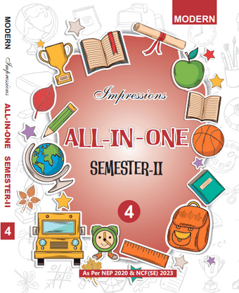 MOD IMPRESSIONS ALL IN ONE GRADE-4 SEM-2 CBSE (E)