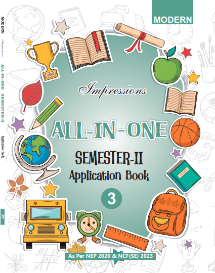 MOD IMPRESSIONS ALL IN ONE APPLICATION BOOK CLASS-3 SEM-2 CBSE (E)