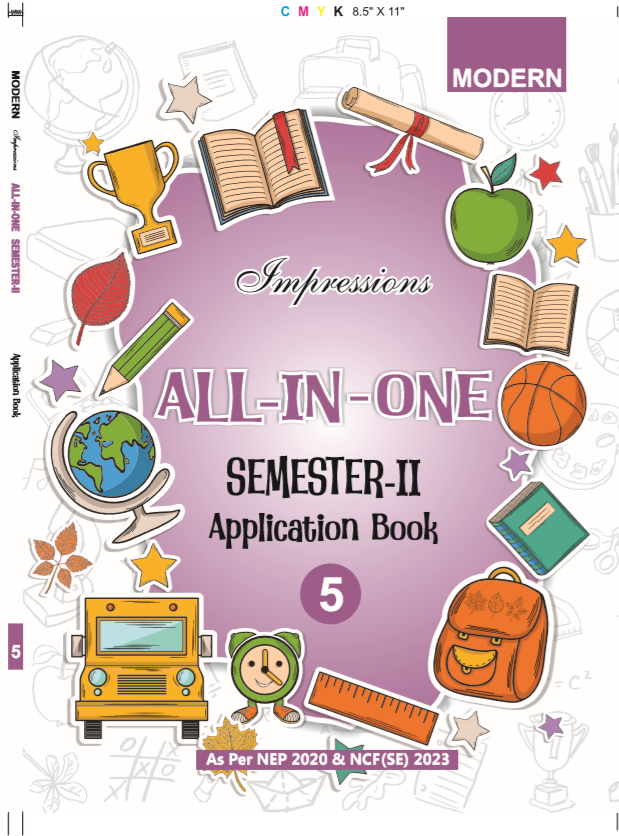 MOD IMPRESSIONS ALL IN ONE APPLICATION BOOK CLASS-5 SEM-2 CBSE (E ...