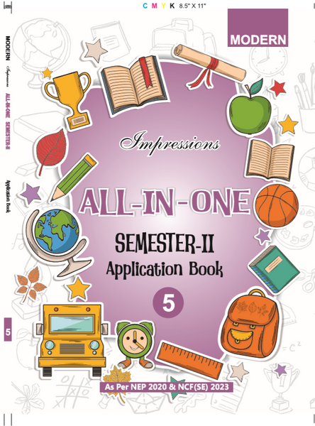 MOD IMPRESSIONS ALL IN ONE APPLICATION BOOK CLASS-5 SEM-2 CBSE (E)