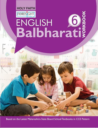 HFI FORESIGHT INTO ENGLISH BAL BHARTI WORKBOOK CLASS 6 (MAH) 2 COLOR BIG SIZE 2016