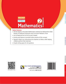 HFI FORESIGHT INTO MATHEMATICS WORKBOOK CLASS-2 MAH -2019 SYLLABUS