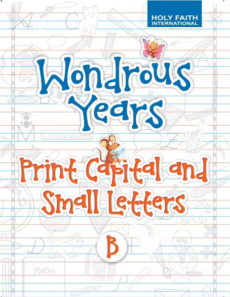 HF Wondrous Years Print Capital And Small Letters-B (Lkg)