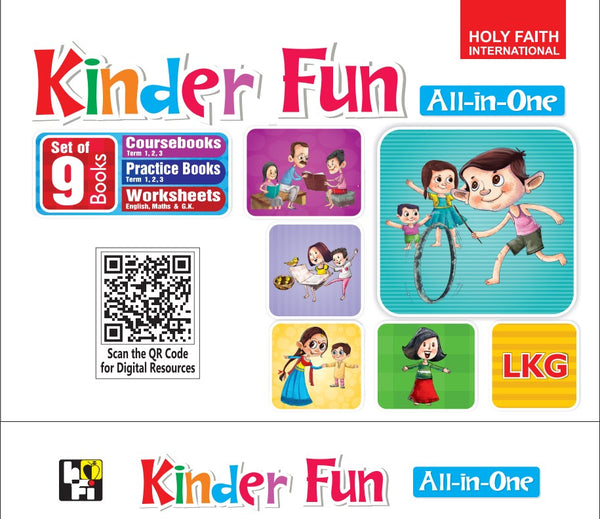 HFi Kinder Fun All-In-One Series, Lkg Kit Box (Set Of 9 Books) Combo Price