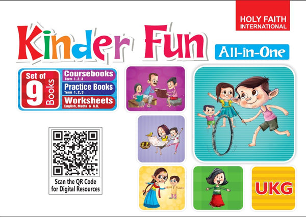 HFi Kinder Fun All-In-One Series, Ukg Kit Box (Set Of 9 Books) Combo Price
