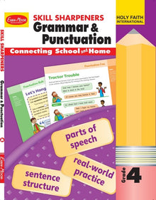 HF SKILL SHARPNERS ENGLISH GRAMMAR (BY EVAN MOOR, US PUBLISHER) CLASS 4
