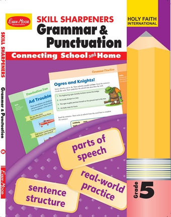 HF SKILL SHARPNERS ENGLISH GRAMMAR (BY EVAN MOOR, US PUBLISHER) CLASS 5