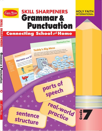 HF SKILL SHARPNERS ENGLISH GRAMMAR (BY EVAN MOOR, US PUBLISHER) CLASS 7