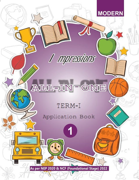 MOD IMPRESSIONS ALL IN ONE APPLICATION BOOK CLASS-1 TERM-1 (E) 2024