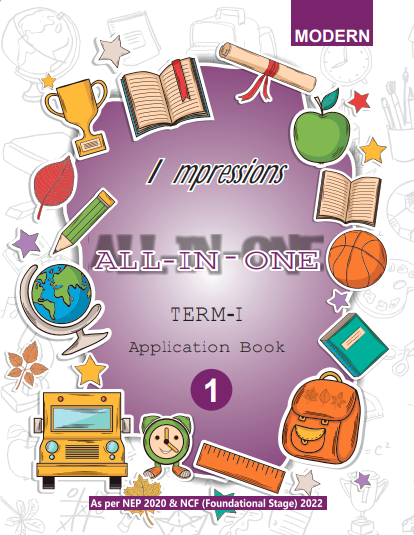 MOD IMPRESSIONS ALL IN ONE APPLICATION BOOK CLASS-1 TERM-1 (E) 2024