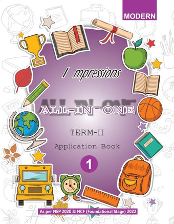 MOD IMPRESSIONS ALL IN ONE APPLICATION BOOK CLASS-1 TERM-2 (E) 2024