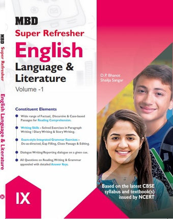 MBD SUPER REFRESHER ENGLISH LANG. AND LIT. CLASS-9 (VOL. I & II ) WITH HINDI