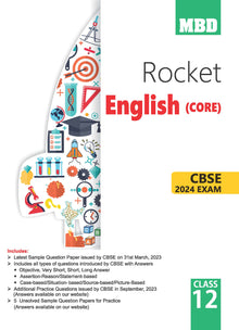MBD Rocket CBSE Sample Papers Class 12 English Core For Board Exam 2024