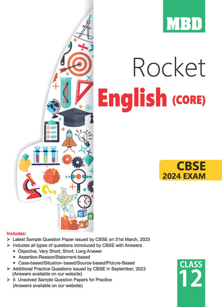 MBD Rocket CBSE Sample Papers Class 12 English Core For Board Exam 2024