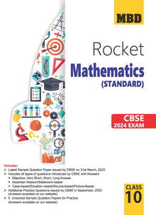 MBD Rocket CBSE Sample Papers Class 10 Math Standard For Board Exam 2024