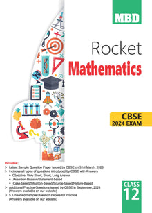 MBD Rocket CBSE Sample Papers Class 12 Mathematics For Board Exam 2024