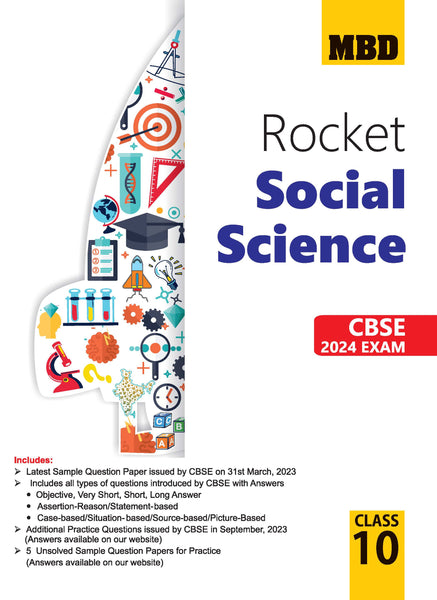 MBD Rocket CBSE Sample Papers Class 10 Social Science For Board Exam 2024