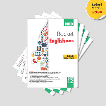 MBD Rocket CBSE Sample Question Papers Class 12 Physics, Chemistry, Biology, English Core For Board Exams 2023-24 (Set Of 4 Books) 