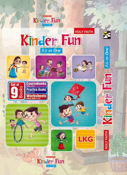 HFi Kinder Fun All-In-One Series, Lkg Kit Box (Set Of 9 Books) Combo Price