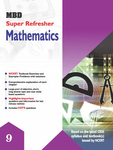 MBD Super Refresher Mathematics Class-9 (E) CBSE (2022-23)
