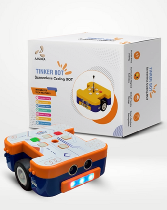 AASOKA Wizkids Tinker Bot – Screenless Button-Based Coding & Robotics Kit for Kids (Ages 2–10 Years)
